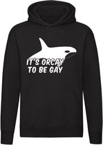 It's orcay to be gay Hoodie | sweater | homo | gaypride |lesbie | regenboog |kado | trui | unisex | capuchon