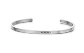 Moments clés 8KM-B00142 Bracelet Acier - Femme - Bracelet Ouvert - XOXOXO - 62 MM - Acier