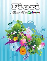 fiori libro da colorare: Facile Designi di Fiori in Caratteri Grandi