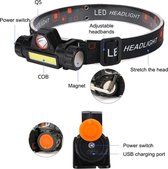 BikerVibes | LED Hoofdlamp | USB Oplaadbaar | waterdicht |Hoofdlampje | Hoofd Zaklamp | LED koplamp