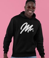 Mr & Mrs Hoodie Premium (Mr - Maat XS) | Koppel Cadeau | Valentijn Cadeautje voor hem & haar