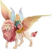 Schleich bayala - Elfje op Gevleugelde leeuw - Speelfiguur - Kinderspeelgoed voor Jongens en Meisjes - 5 tot 12 jaar