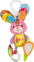 Baby speelgoed rammelaar konijn met bijtring en activiteiten
