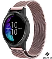 Milanees Smartwatch bandje - Geschikt voor  Garmin Venu Milanese band - roze - Strap-it Horlogeband / Polsband / Armband