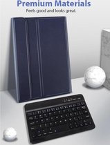 Apple iPad 10.2" 2019 Smart Keyboard Case Donkerblauw - Magnetically Detachable - Wireless Bluetooth Keyboard hoesje met toetsenbord en Stylus Pen
