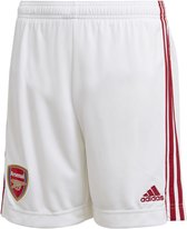 Adidas Arsenal Home short 2020/21 - Wit / Rood - Maat: 152