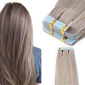 Tape Extensions India Mangalo 50cm #silver grey 50gr Hair extensions