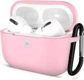 Shieldcase Case - beschermhoes geschikt voor Airpods Pro / 2 Pro silicone case - case geschikt voor Airpods Pro / Pro 2 hoesje - optimale bescherming - lichtroze