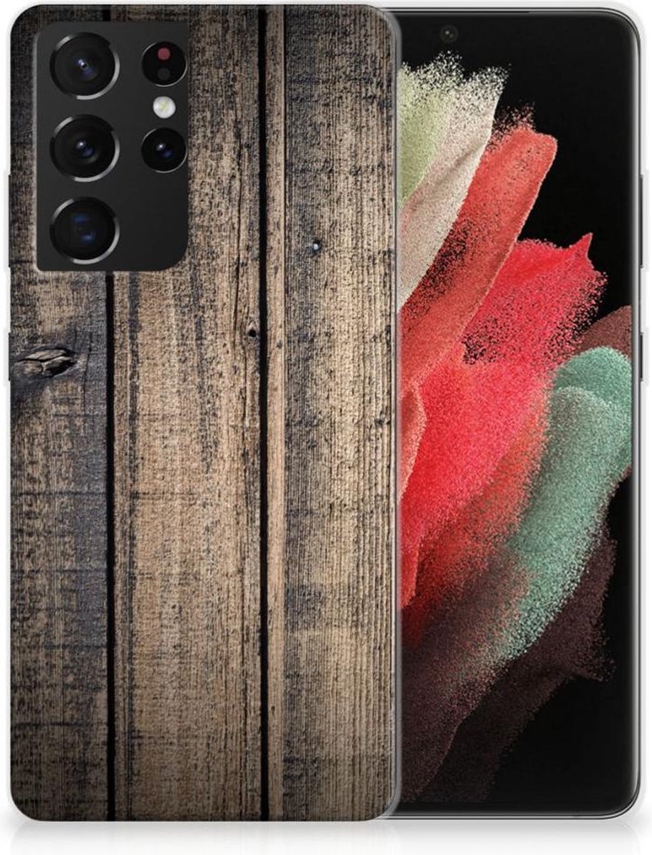 Samsung Galaxy S21 Ultra Bumper Hoesje Steigerhout