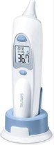 Oorthermometer met verwisselbare beschermkapjes - hygienisch en veilig meten goed voor kinderen en volwassenen Sanitas SFT 53 - Lichaamsthermometer