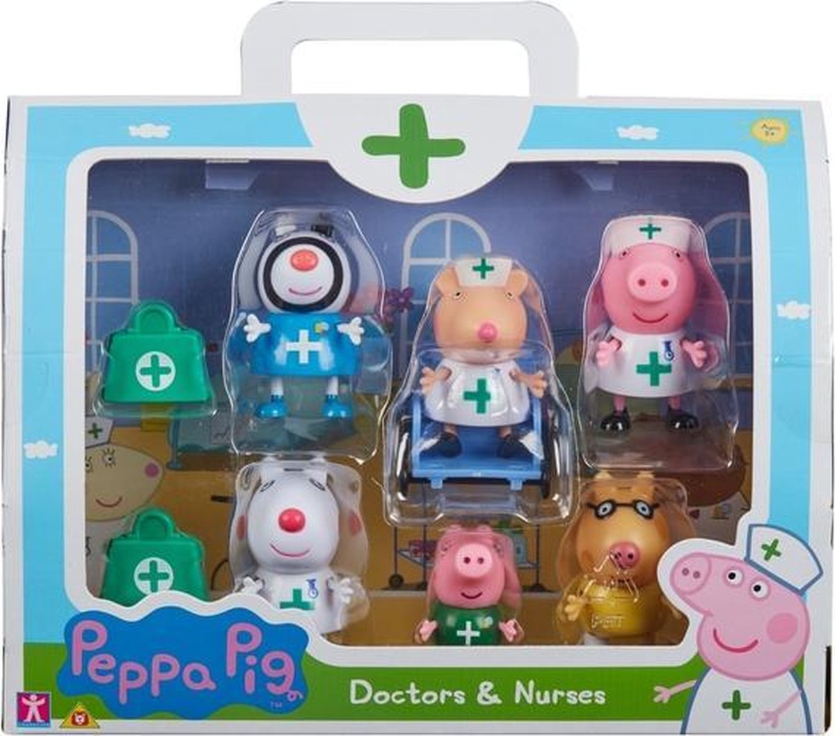 Peppa Pig - Docteur et infirmière - 6 Figurines à jouer jouets - Coffret de  jeu | bol.com