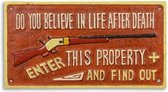 MadDeco - wandbord - gietijzer - Do - You - Believe - In - Life - After - Death