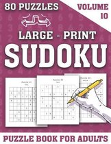 Large-Print Sudoku Puzzle Book For Adults