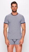 Fabio Heren T-Shirt modal zwart/wit, maat L