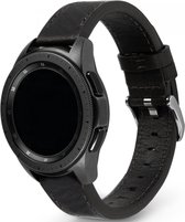 Ringke Leather One Universeel Smartwatch Bandje Leer 22MM Zwart