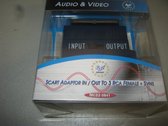 Audio Video Scart Adaptor 3RCA Female + sVHS