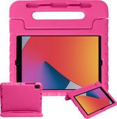 Hoes Geschikt voor iPad 10.2 2019/2020 Hoes Kinder Hoesje Kids Case Cover Kidsproof - Hoesje Geschikt voor iPad 7/8 Hoesje Kinder Hoesje - Roze