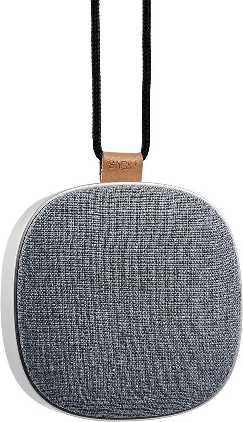 Bluetooth speaker SACKit WOOFit GO Dusty Blue, draagbaar, spatwaterbestendig, verwisselbare cover, 8 uur batterij