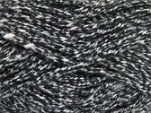 Breigaren acryl kopen kleur zwart/wit - super bulky yarn pendikte 8-9 mm dik garen voor haken en breien - pakket 4 bollen van 100gram
