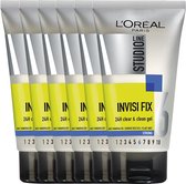 L Oréal Paris Studio Line Invisi Fix 24H Clear Clean Gel Strong - 6 x 150 ml - Gel - Value Pack