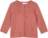 Name-it Meisjes Knit Cardigan Talla Withered Rose - 68