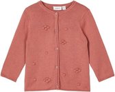 Name-it Meisjes Knit Cardigan Talla Withered Rose - 62