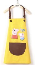 Peppa Pig Schort - geel - A-print - kookschort - kinderen - kleuters - keuken schort