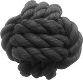Duvo+ honden kauwspeelgoed Sweater touw bal Zwart L - 20x20x20cm