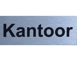 Aluminium-Plaat Kantoor - Deurbord - Infoplaat - 13 x 5 cm
