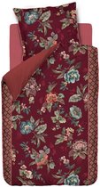 PiP Studio Poppy Stitch Dekbedovertrek - Eenpersoons - 140x200/220 cm - Rood