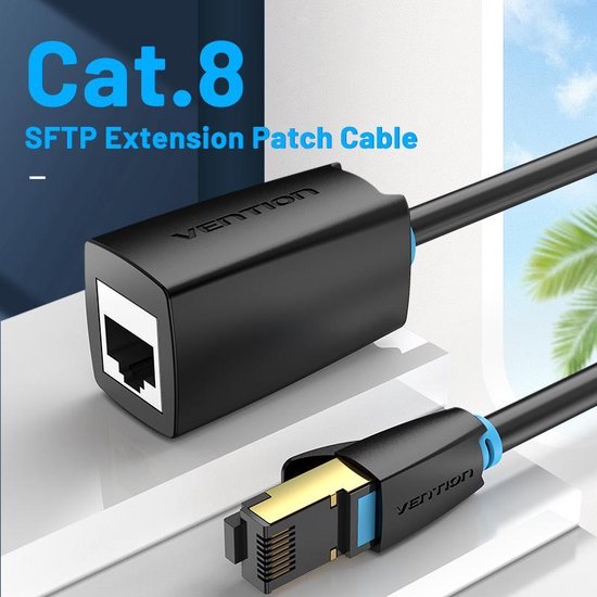 Vention Internet Verlengkabel CAT 8 SSTP LAN Kabel 40 GB s 2000 vention-internet-verlengkabel-cat-8-sstp-lan-kabel-40-gb-s-2000