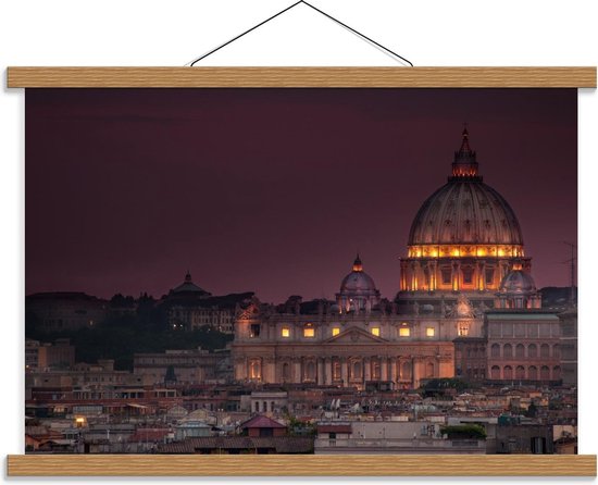 Schoolplaat – Villa Borghese - Italie - 60x40cm Foto op Textielposter (Wanddecoratie op Schoolplaat)