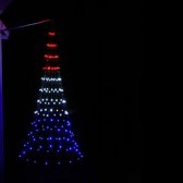 Vlaggenmast Kerstboom 3D 180cm gevelmodel Rood-Wit-Blauw