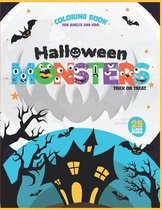 Halloween Monsters Coloring Book for adults and kids