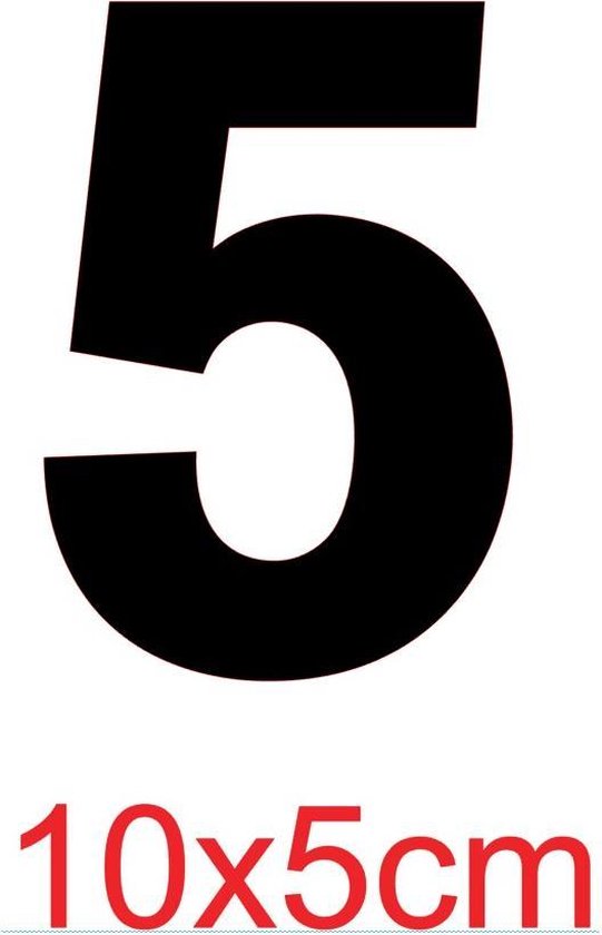 Sticker Figure - noir - 10 x 5 cm - Kliko - boîte aux lettres - portes - conteneurs - trémies - fenêtres - # 5