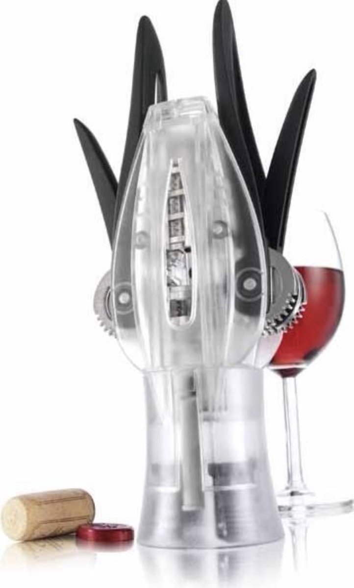 Vacu Vin WineMaster Corkscrew, Clear Kurkentrekker | bol.com