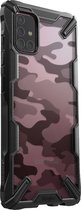 Ringke Fusion X Samsung Galaxy A71 Hoesje Camo Design Zwart