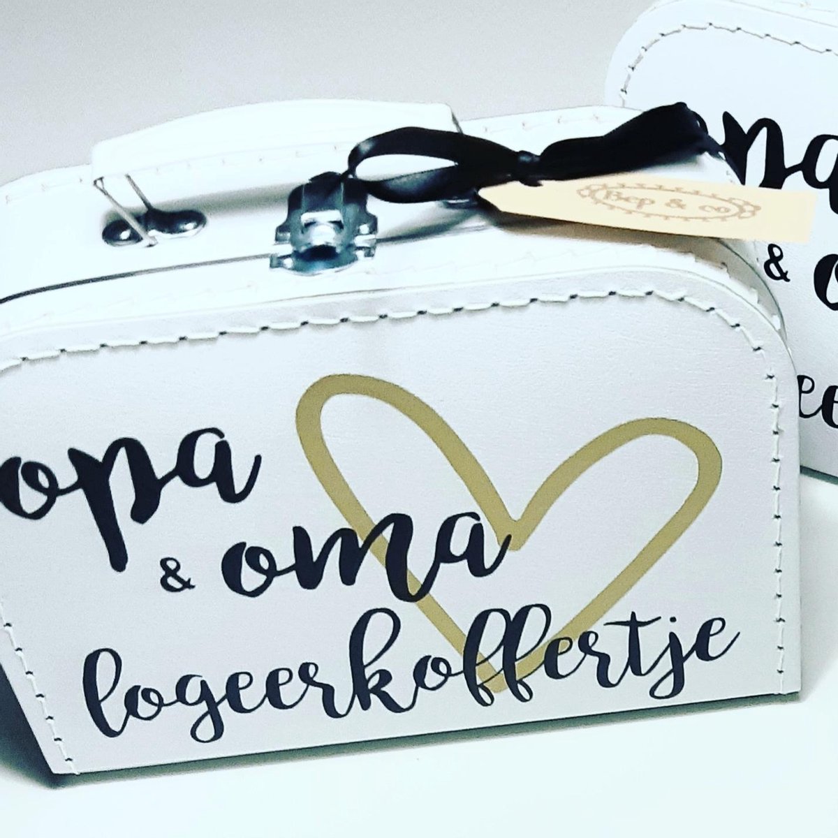 Goedkoopste Kinderkoffertje van Bep&co koffertje opa&oma logeerkoffertje -zwangerschap -bekendmaking -aankondiging