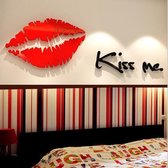 Muursticker / Muurtekst / 3D sticker / Teksten / Decoratie / Kiss me