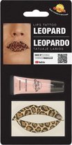 Fiestas Guirca Tattoo Lippen Luipaard Beige/bruin