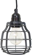 HK living Lab Lamp - Industriële Hanglamp - Tafellamp - Met Dimmer  - E27 - 13x13x17 - Matt Grey