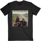 The Clash Heren Tshirt -L- Combat Rock Zwart