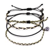 Chibuntu® - Lichte Army Camouflage Armband Set Heren - Armbanden Set collectie - Mannen - Armband (sieraad) - One-size-fits-all
