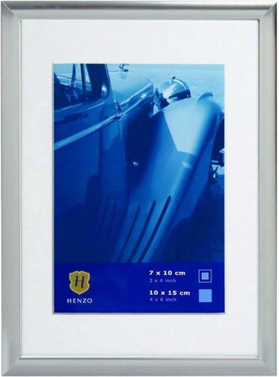Fotolijst - Henzo - Portofino - Fotomaat 10x15 cm - Zilver