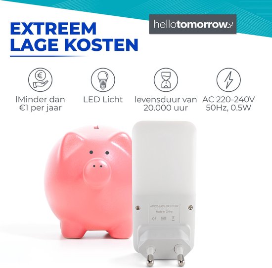 Easy Touch Serie - Nachtlampje Stopcontact - Nachtlampje Volwassenen en Kinderen van Easy Solutions — afbeelding 2