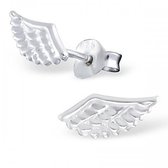 Aramat jewels ® - 925 sterling zilveren oorbellen vleugel bewerkt