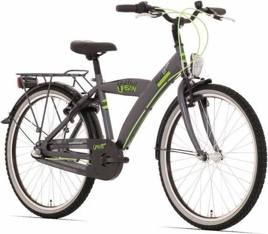 Hoogland Distributie plank Bikefun 20" remnaaf Urban City - jongens - titanium - 20 inch kinderfiets  -... | bol.com
