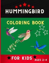 Hummingbird coloring book for kids ages 2-4
