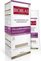 Bioblas Collageen + Keratine Shampoo 360 ml  (Het voorkomt haaruitval. Voor dunne en slappe haar)