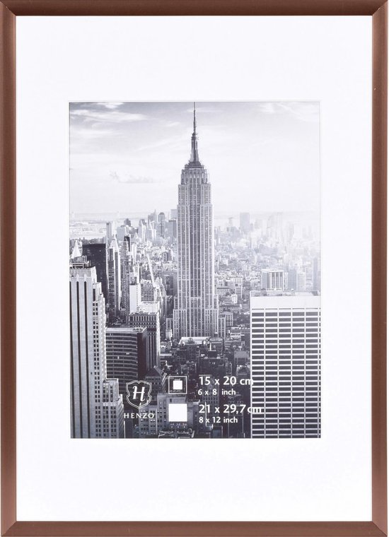 Fotolijst - Henzo - Manhattan - Fotomaat 21x30 cm - Brons